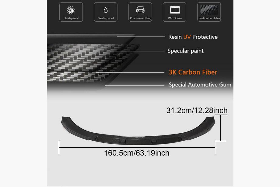 BMW I3 2013–2022 Lip spojler predného nárazníka FRP V2 Fotografia 5