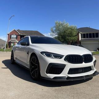 Predný nárazník lip spoiler (pre F91/F92/F93 M8, karbón) BMW 8. séria G14/G15/G16 2018– fotografia 3
