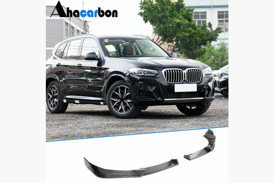 BMW X3 G01 2018– Lip spojler predného nárazníka (pre M-Sport 2022-2024, karbón) Image