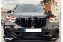 BMW X5 G05 2019–2026 Paradigm V-3 predný lip spojler (2018-2022, čierny lesk) fotografia 1