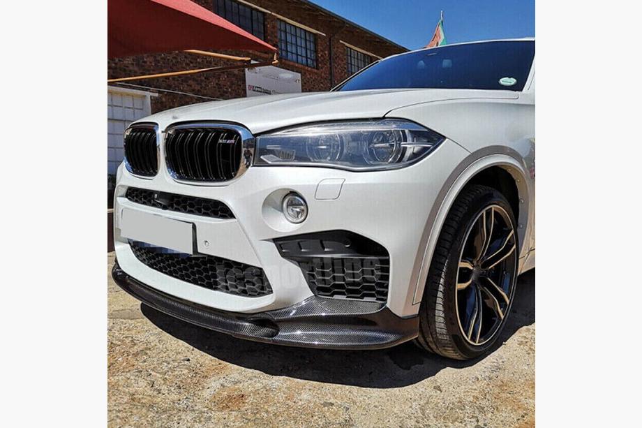 BMW X6 F16 2014–2019 Predný lip spoiler nárazníka Lip V2 (pre F86, karbón) Image