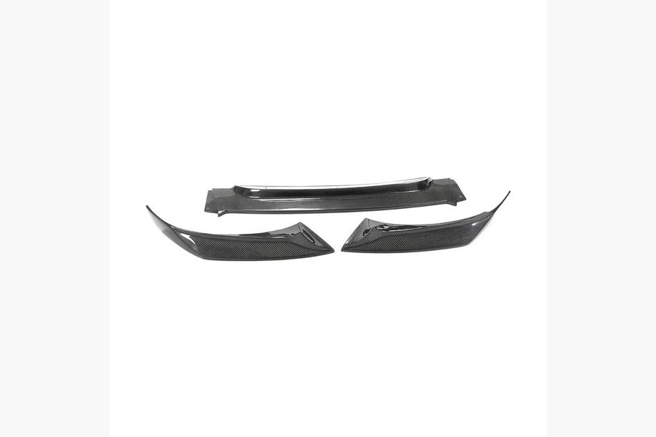 BMW X6 F16 2014–2019 Predný nárazníkový lip spojler Lip V2 (pre Base, karbón) Image