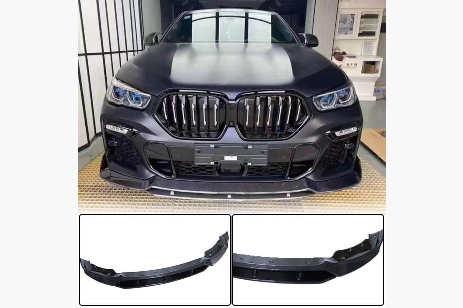 BMW X6 G06 2019–2027 Lip lišta predného nárazníka (pre M-Sport 2018-2022, karbón) Image