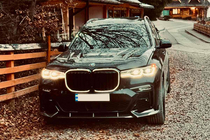 BMW X7 G07 2019– Lišta/spoiler predného nárazníka (pre M-Sport 2019-2022, karbón) fotografia 4