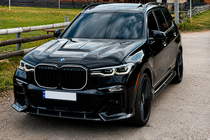 BMW X7 G07 2019– Lišta/spoiler predného nárazníka (pre M-Sport 2019-2022, karbón) fotografia 1