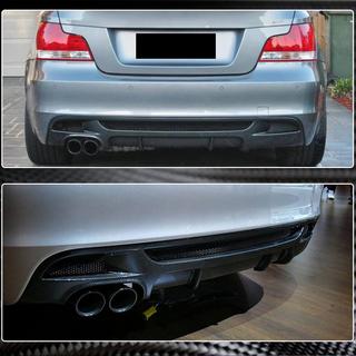Difúzor zadného nárazníka V1 (pre E82/E88 M-Sport, karbón) BMW 1 Series E81/E82/E87/E88 2004–2011 fotografia 4