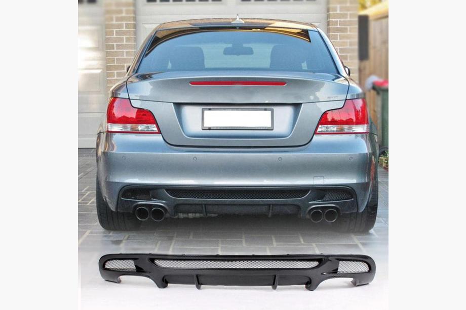 BMW 1 Series E81/E82/E87/E88 2004–2011 Difúzor zadného nárazníka V1 (pre E82/E88 M-Sport, karbón) Fotografia 13