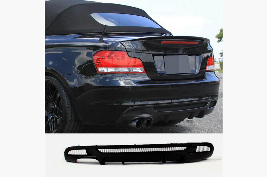 BMW 1 Series E81/E82/E87/E88 2004–2011 Difúzor zadného nárazníka FRP V3 (pre E82/E88 M Sport) Image