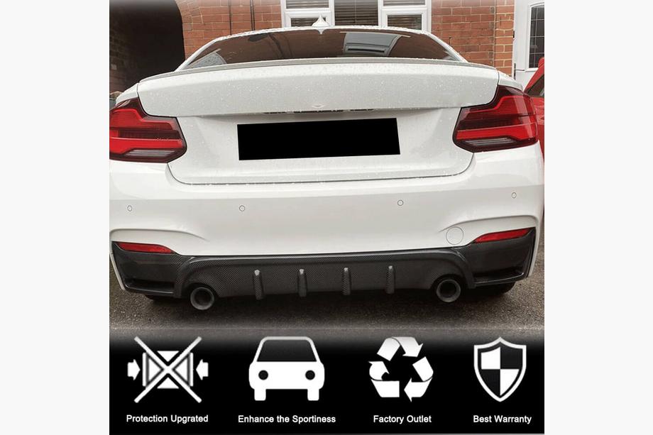 BMW 2. séria F22/F23 2014–2021 Difúzor zadného nárazníka FRP V5 (pre F22/F23 M Sport) Fotografia 3