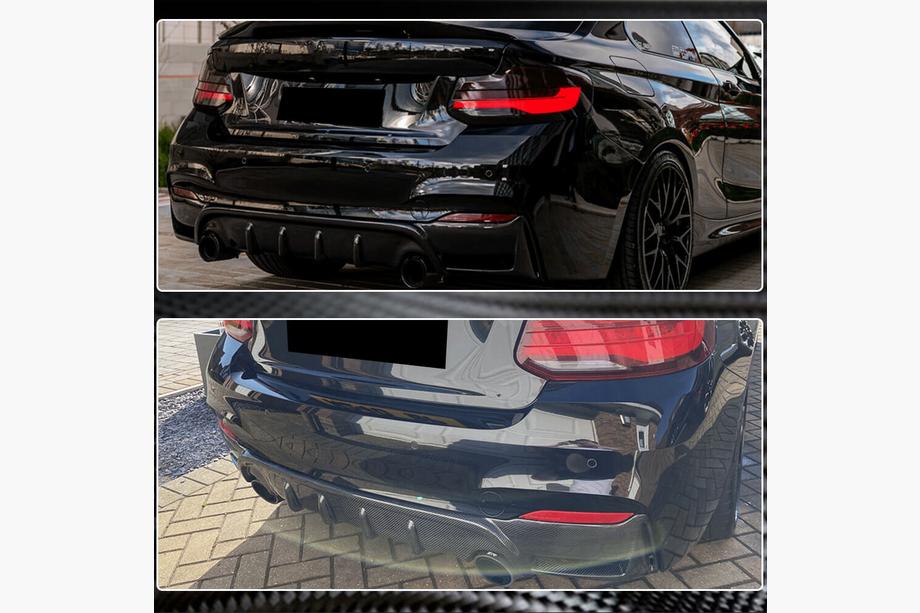 BMW 2. séria F22/F23 2014–2021 Difúzor zadného nárazníka FRP V5 (pre F22/F23 M Sport) Fotografia 5