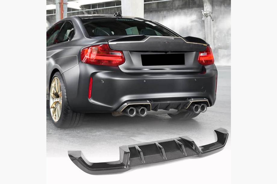 BMW 2. séria F22/F23 2014–2021 Difúzor zadného nárazníka V5 (pre F87 M2/M2C, karbón) Image