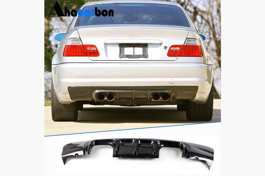 BMW 3 E46 1998–2006 Difúzor zadného nárazníka V3 (pre M3, karbón) Image
