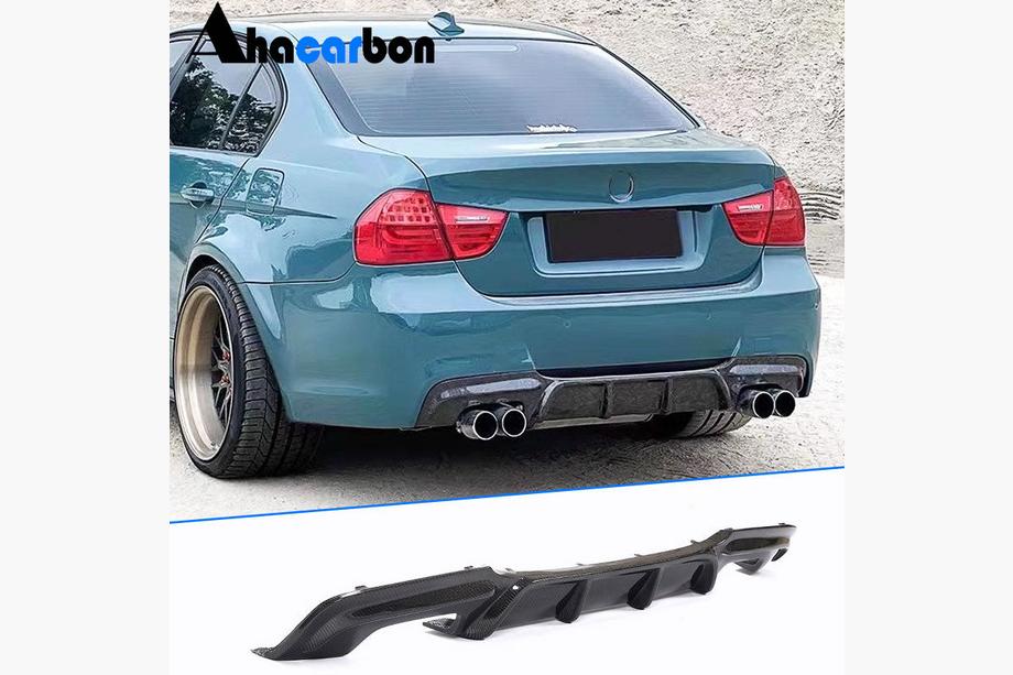 BMW 3 rad E90/E91 2005–2011 Difúzor zadného nárazníka (pre E90 M-Sport, karbón) Fotografia 1
