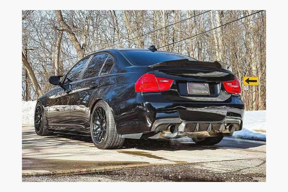 BMW 3 rad E90/E91 2005–2011 Difúzor zadného nárazníka (pre E90 M-Sport, karbón) Fotografia 3