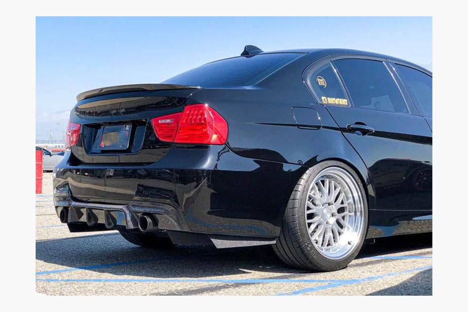 BMW 3 rad E90/E91 2005–2011 Difúzor zadného nárazníka (pre E90 M-Sport, karbón) Fotografia 6