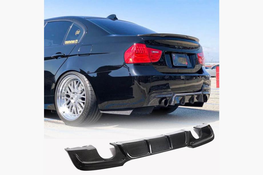 BMW 3 rad E90/E91 2005–2011 Difúzor zadného nárazníka FRP V5 (pre E90 M Sport) Image