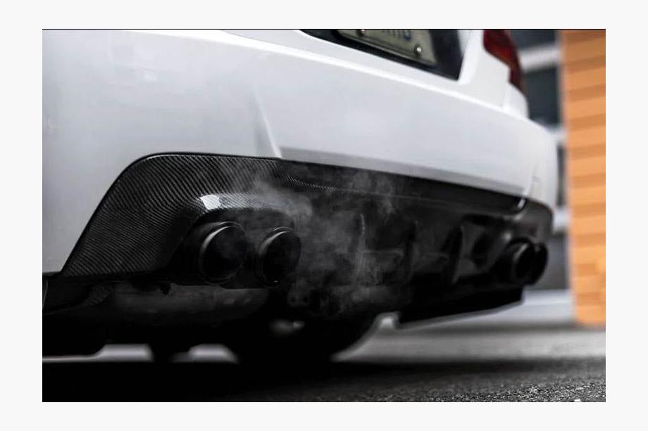 BMW 3. séria E92/E93 2006–2013 Difúzor zadného nárazníka V2 (pre M-Sport, karbón) Fotografia 3