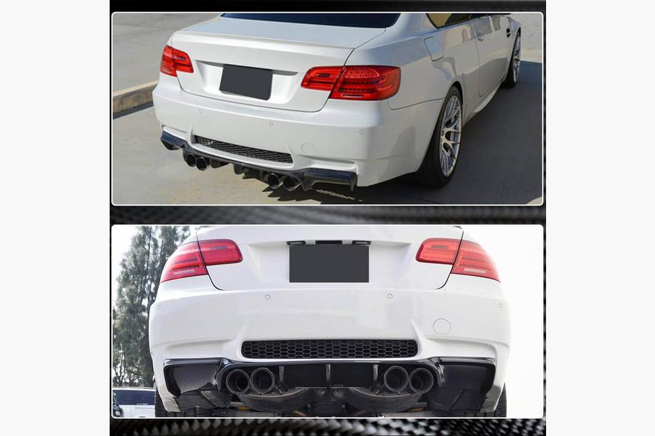 BMW 3 rad E90/E91 2005–2011 Difúzor zadného nárazníka FRP V5 (pre E92/E93 M3) Image
