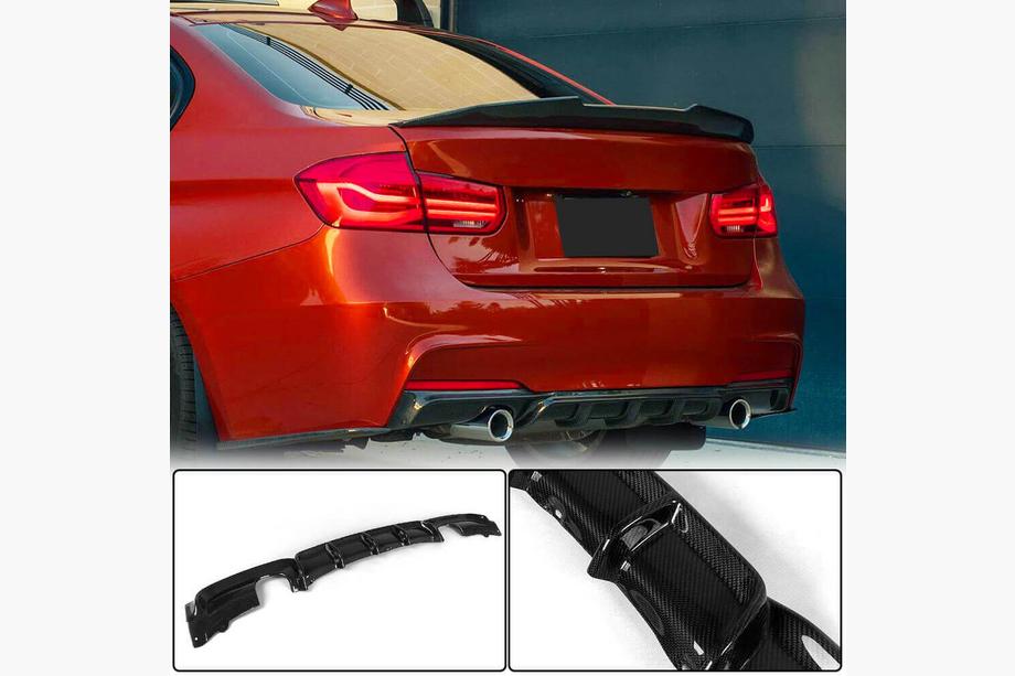 BMW rad 3 F30/F31 2012–2019 Difúzor zadného nárazníka Carbon V2 (pre M-Sport) Image