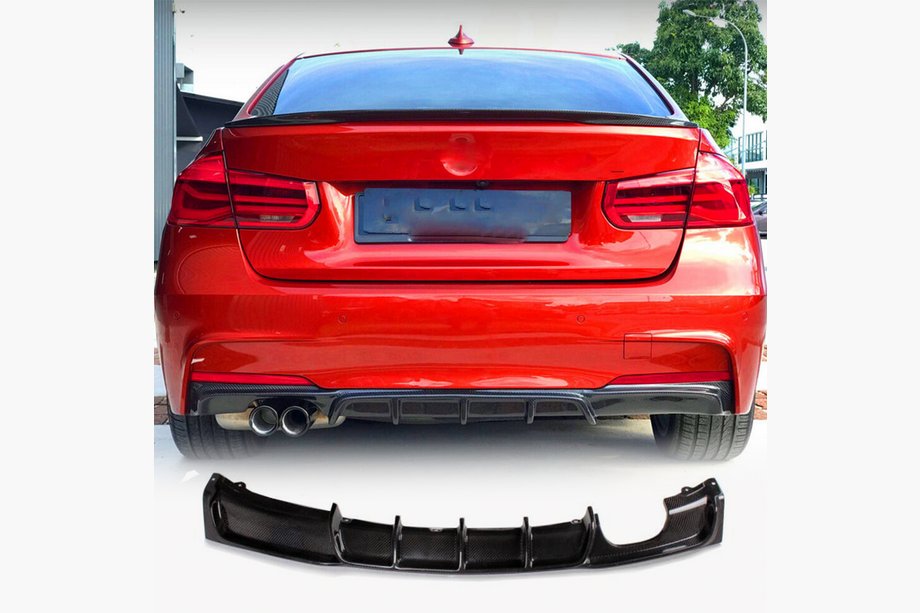 BMW rad 3 F30/F31 2012–2019 Difúzor zadného nárazníka Carbon V6 (pre M-Sport) Image