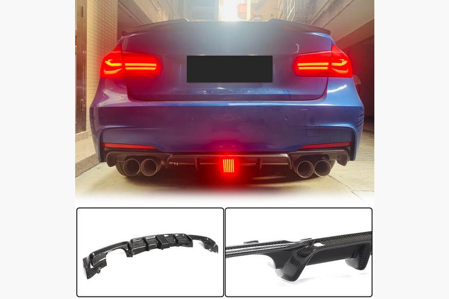 BMW rad 3 F30/F31 2012–2019 Difúzor zadného nárazníka Carbon V9 (pre M-Sport) Image