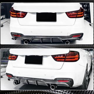 Difúzor zadného nárazníka V2 (pre M-Sport, karbón) BMW 3. séria F34 2013–2020 fotografia 4