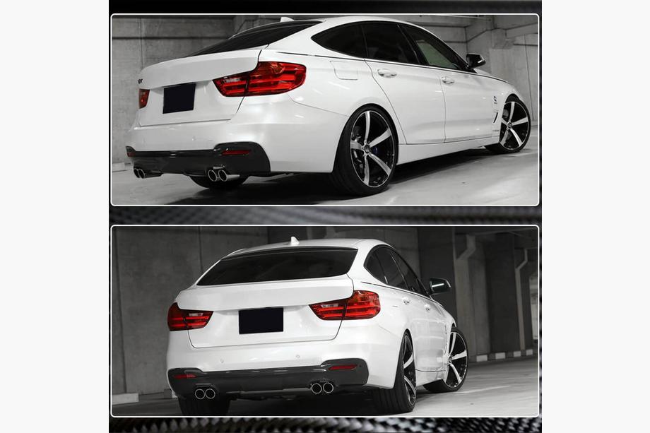 BMW 3. séria F34 2013–2020 Difúzor zadného nárazníka V3 (pre M-Sport, karbón) Fotografia 4