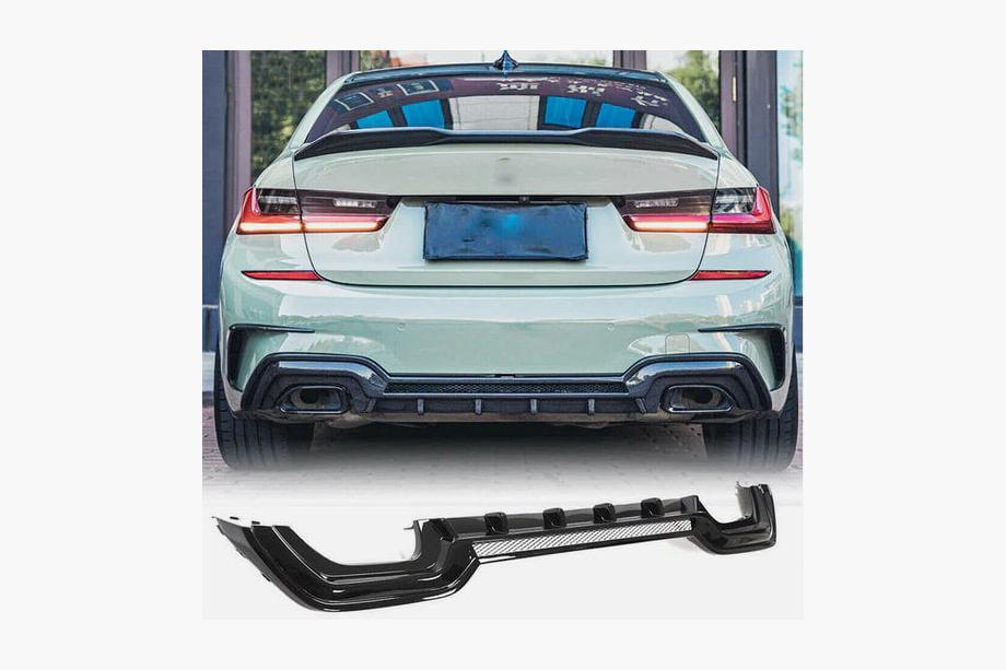 BMW 3. rad G20/G21 2018– Difúzor zadného nárazníka FRP V3 (2019-2021, M-Sport) Fotografia 1