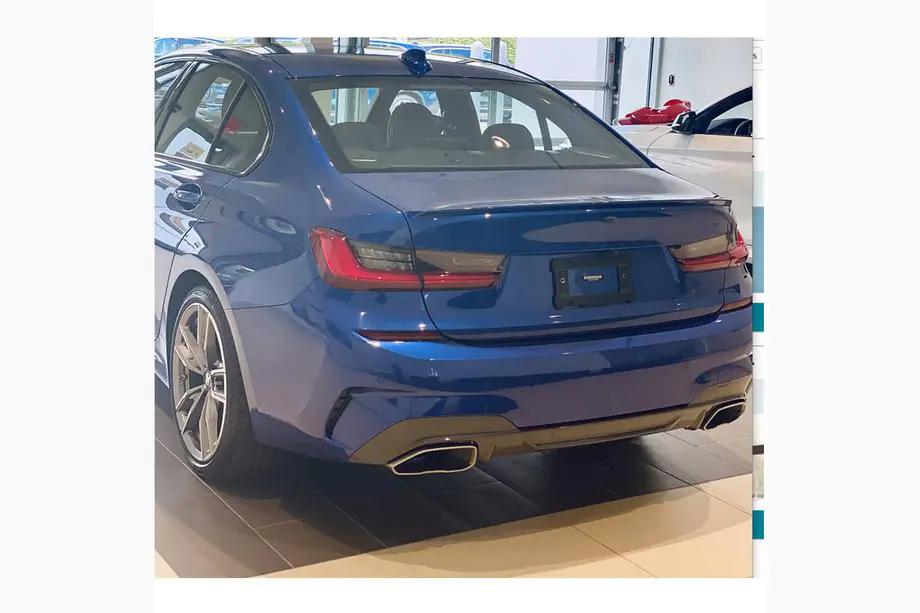BMW 3. rad G20/G21 2018– Difúzor zadného nárazníka MP-Style (pre M-Sport 2018-2022, karbón) Fotografia 3