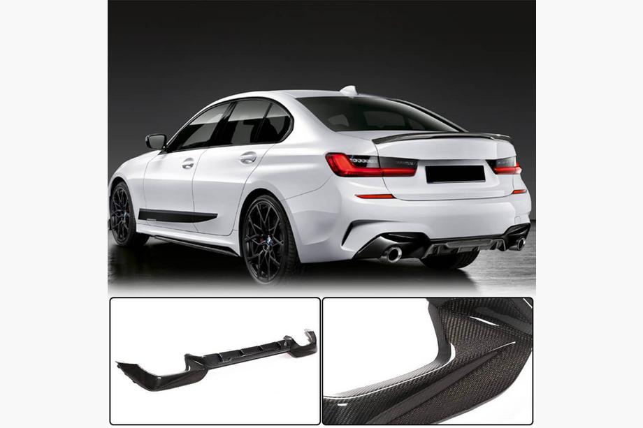 BMW 3. rad G20/G21 2018– Difúzor zadného nárazníka (pre M340i 2018-2022, karbón) Fotografia 1