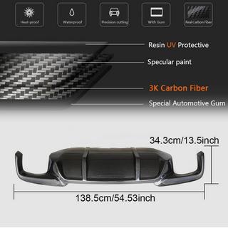 Difúzor zadného nárazníka V1 (pre F10 M-Sport, karbón) BMW 5. rad F10/F11 2010–2016 fotografia 4