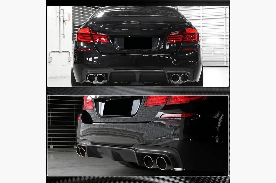 BMW 5. rad F10/F11 2010–2016 Difúzor zadného nárazníka Carbon V7 (pre M5) Fotografia 4