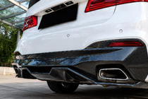 BMW 5. rad G30/G31 2017–2023 Difúzor zadného nárazníka V4 (pre M-Sport/M5 F90, karbón) fotografia 3