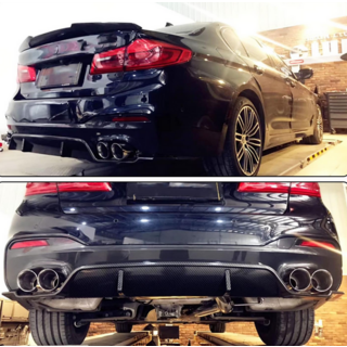 Difúzor zadného nárazníka V6 (pre M-Sport, karbón) BMW 5. rad G30/G31 2017–2023 fotografia 2