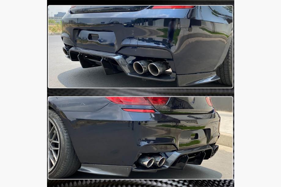 BMW 6. séria F12/F13/F06 2011–2018 Difúzor zadného nárazníka V3 (pre M6, karbón) Fotografia 4