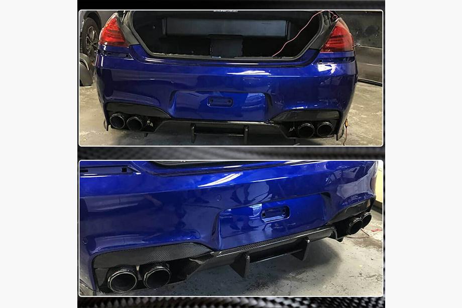 BMW 6. séria F12/F13/F06 2011–2018 Difúzor zadného nárazníka V3 (pre M6, karbón) Fotografia 5