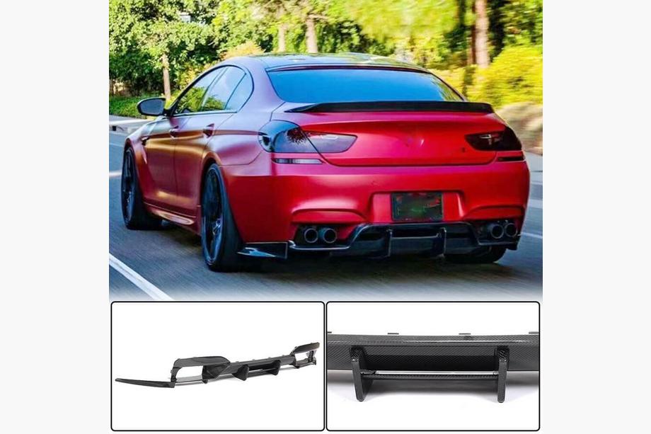 BMW 6. séria F12/F13/F06 2011–2018 Difúzor zadného nárazníka FRP V6 (pre M6) Image