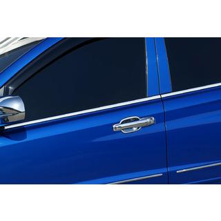 Lišty na bočné okná (4 ks, nerez) SsangYong Action 2005–2018 fotografia 1