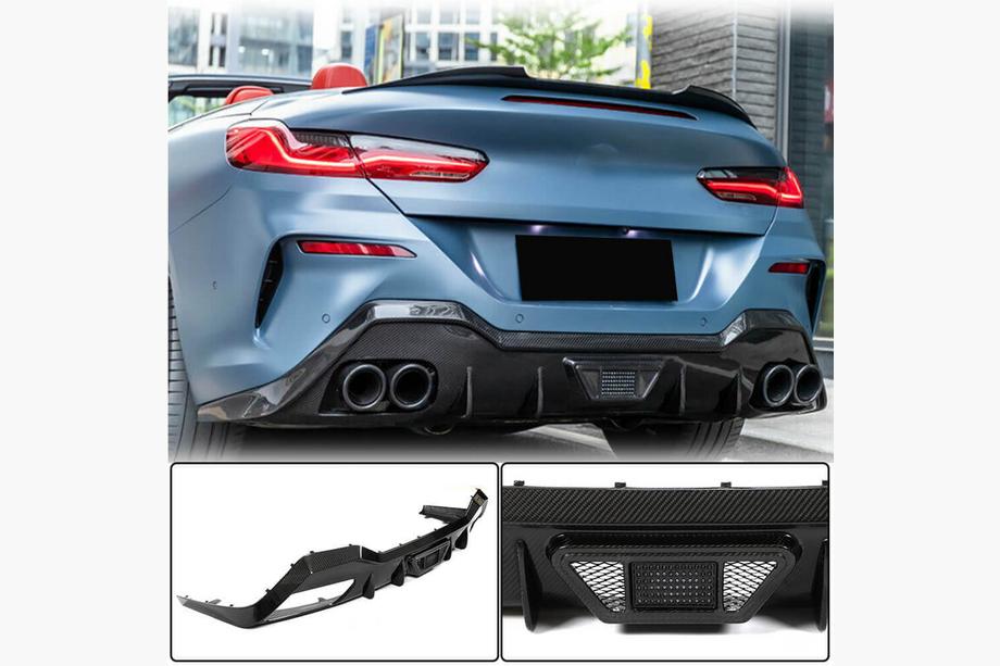 BMW 8. séria G14/G15/G16 2018– Difúzor zadného nárazníka V1 (pre G14/G15 M-Sport, karbón) Image