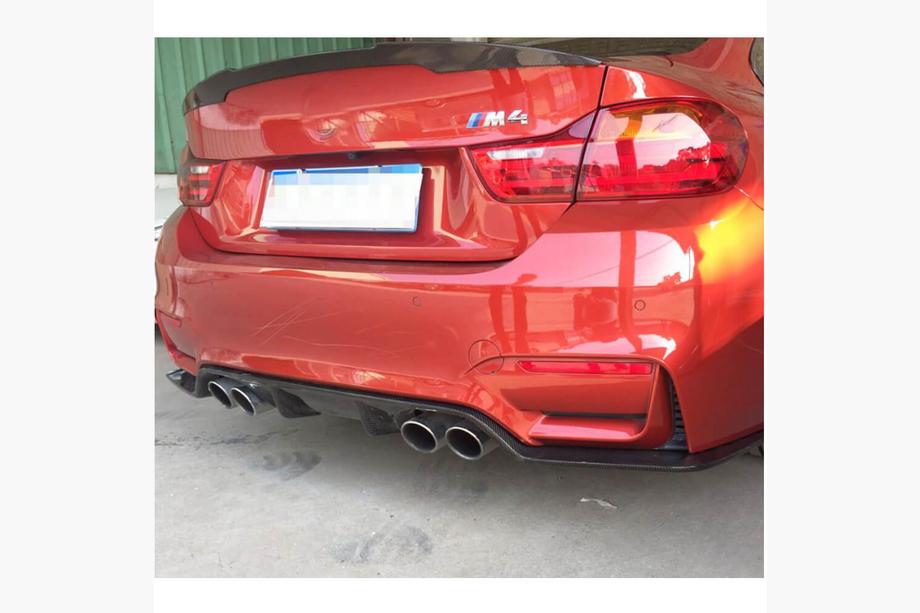 BMW rad 3 F30/F31 2012–2019 Difúzor zadného nárazníka V2 (pre F80, karbón) Fotografia 5