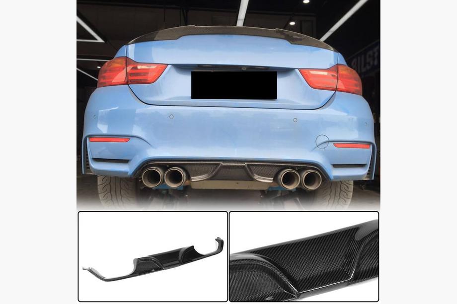 BMW rad 3 F30/F31 2012–2019 Difúzor zadného nárazníka V7 (pre F80, karbón) Fotografia 1