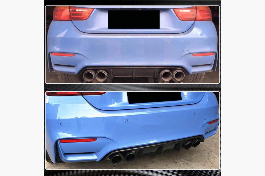 BMW rad 3 F30/F31 2012–2019 Difúzor zadného nárazníka V10 (pre F80, karbón) Fotografia 2