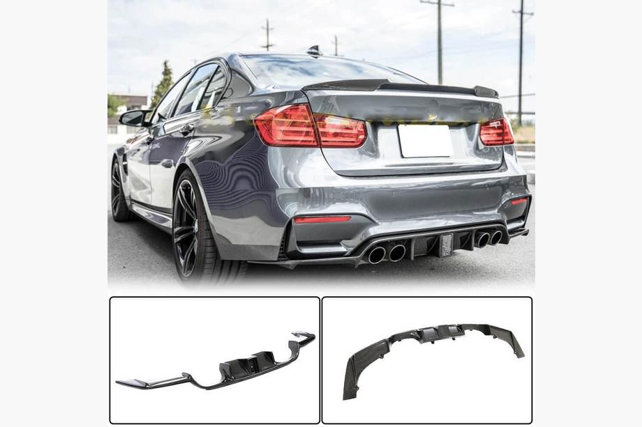 BMW rad 3 F30/F31 2012–2019 Difúzor zadného nárazníka V13 (pre F80, karbón) Image