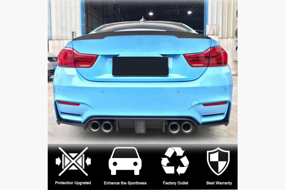 BMW 4 séria F32/F33/F36 2012–2020 Difúzor zadného nárazníka V12 (pre F82/F83, karbón) Fotografia 2