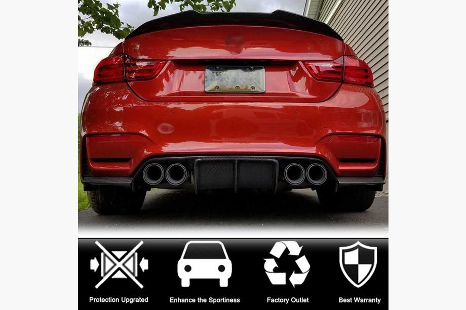 BMW 4 séria F32/F33/F36 2012–2020 Difúzor zadného nárazníka Carbon ABS V14 (pre F82/F83) Fotografia 3