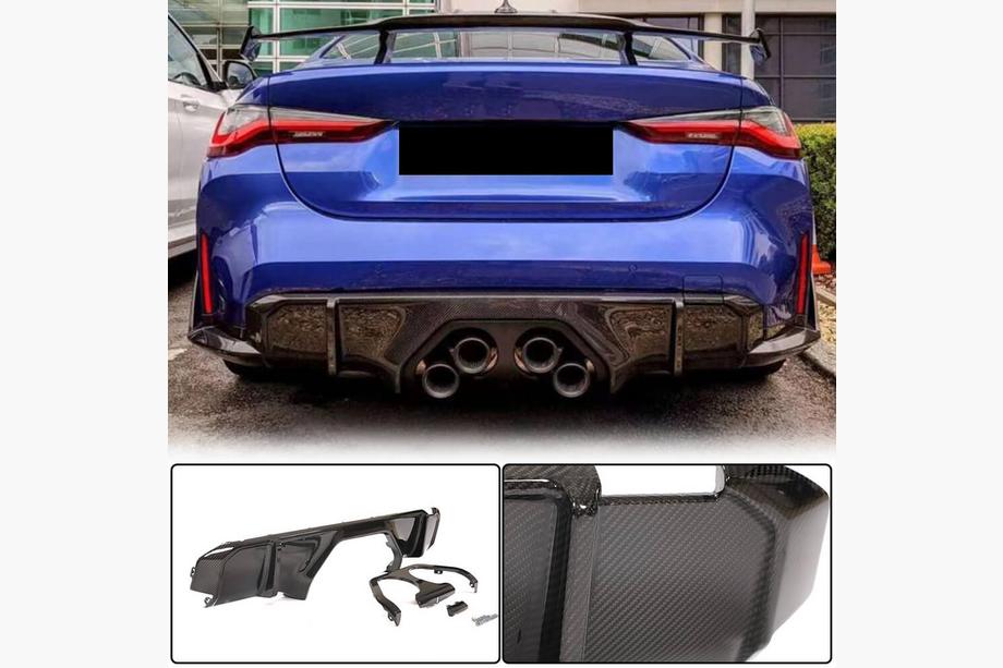 BMW 4. séria G22/23/26 2020– Difúzor zadného nárazníka V2 (pre G82/G83, karbón) Image