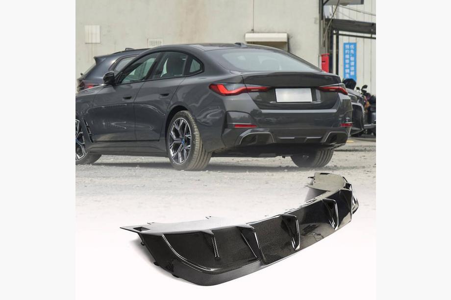 BMW 4. séria G22/23/26 2020– Difúzor zadného nárazníka V1 (pre i4 G26 M-Sport, karbón) Image