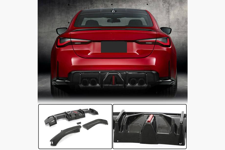 BMW 4. séria G22/23/26 2020– Difúzor zadného nárazníka Dry Carbon V5 (pre G82/G83 2021+) Image