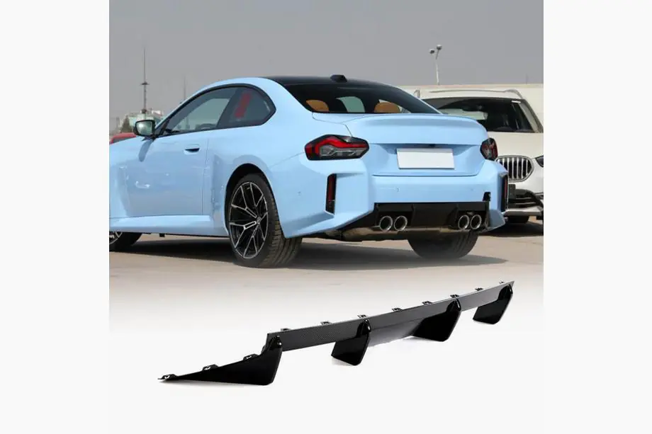 BMW 2. séria G42 2021– Difúzor zadného nárazníka V4 (pre G87, karbón) Fotografia 1