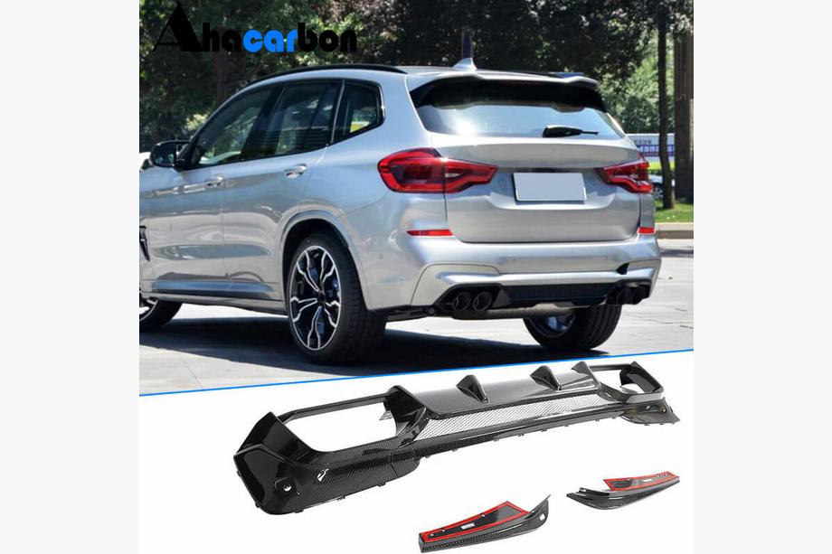 BMW X3 G01 2018– Difúzor zadného nárazníka V1 (pre F97 2018-2021, karbón) Fotografia 8